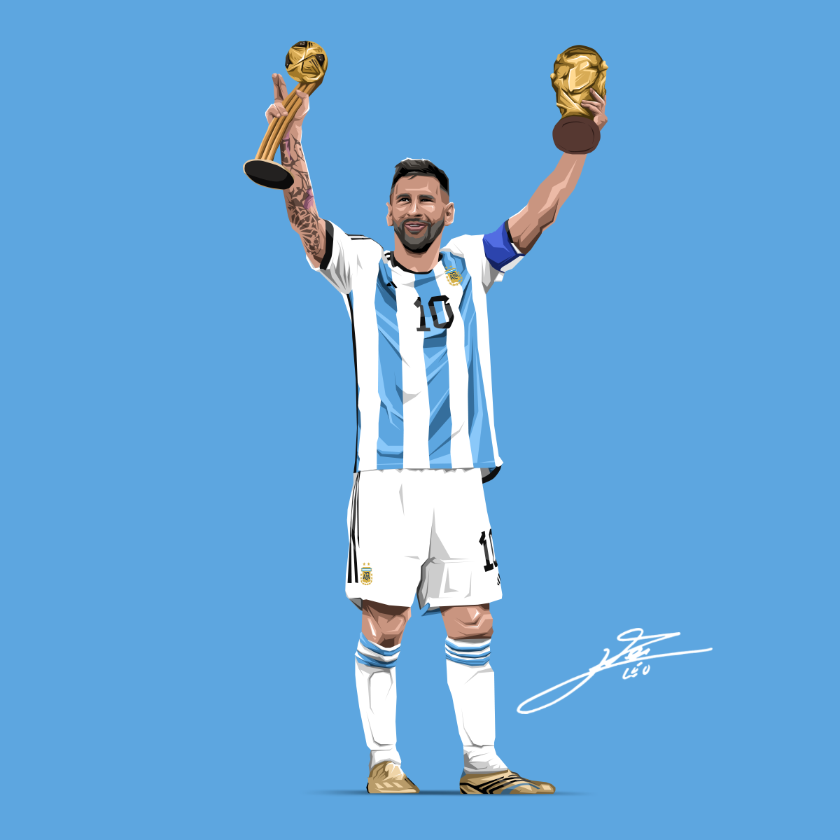 Lionel Messi World Cup Winner Puzzle