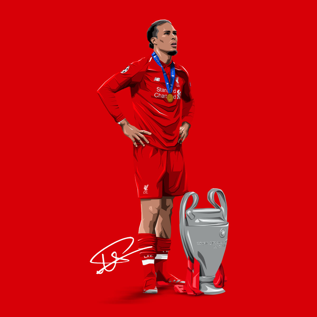 Virgil van Dijk Champions League Winner Puzzle